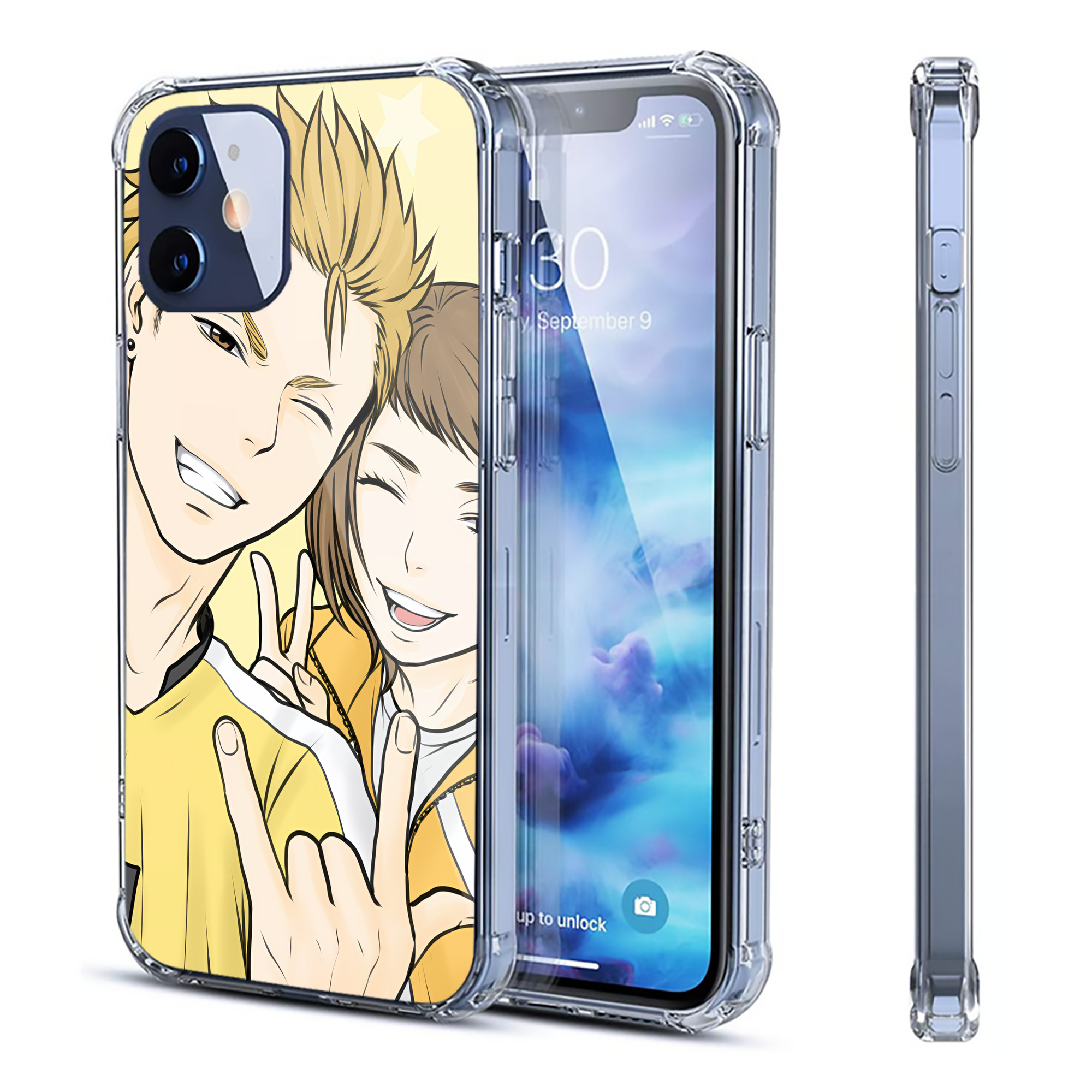 （画像用） ハイキュー!! Haikyu!! 【iPhone 12シリーズ対応】透明スマホケース（クリアソフトケース）